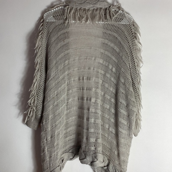 Rebecca Taylor fringe open sweater cardigan size XS - Picture 4 of 7